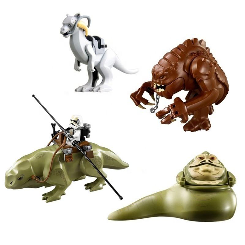 Hot Space Star Wars Bantha Jabba Dongdong Beast Blurrg Rancor Dewback Bloques grandes Plástico Ensamblar Recolectar Bloques de construcción Juguetes para niños
