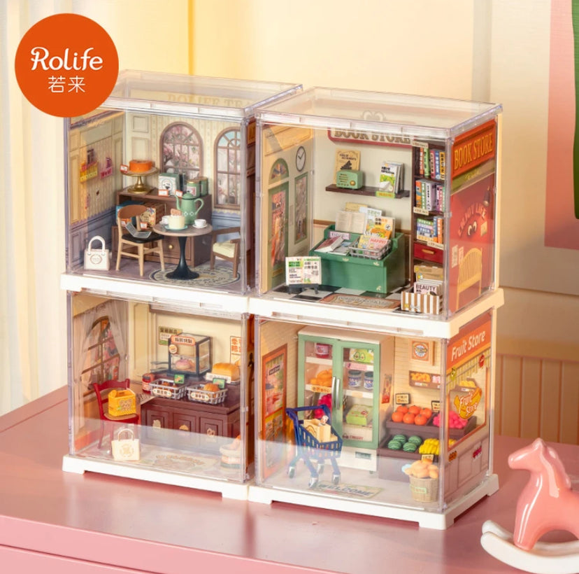 ROBOTIME Rolife Mini Super Creator Series DIY Miniature House Kit Lovely Home Decor Perfect Christmas Gift for Girl Women