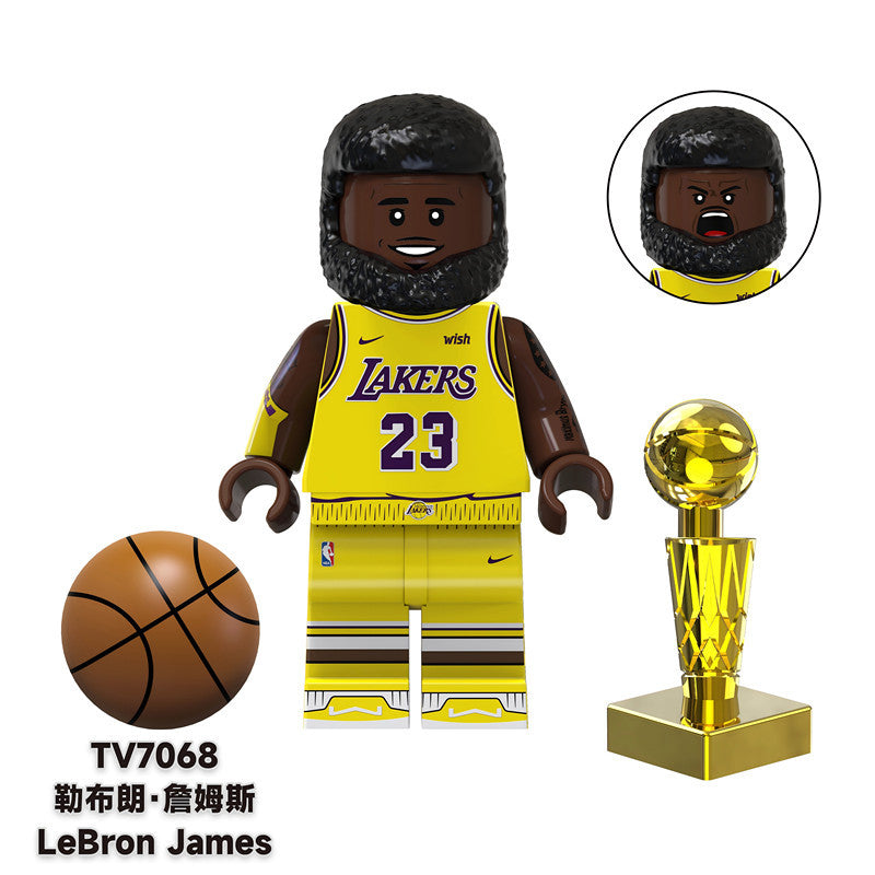 TV6508 LEGO Famous Athletes World Star Professional Basketball Player Sportsman Collect Mini Educational Building Blocks Kids Toys