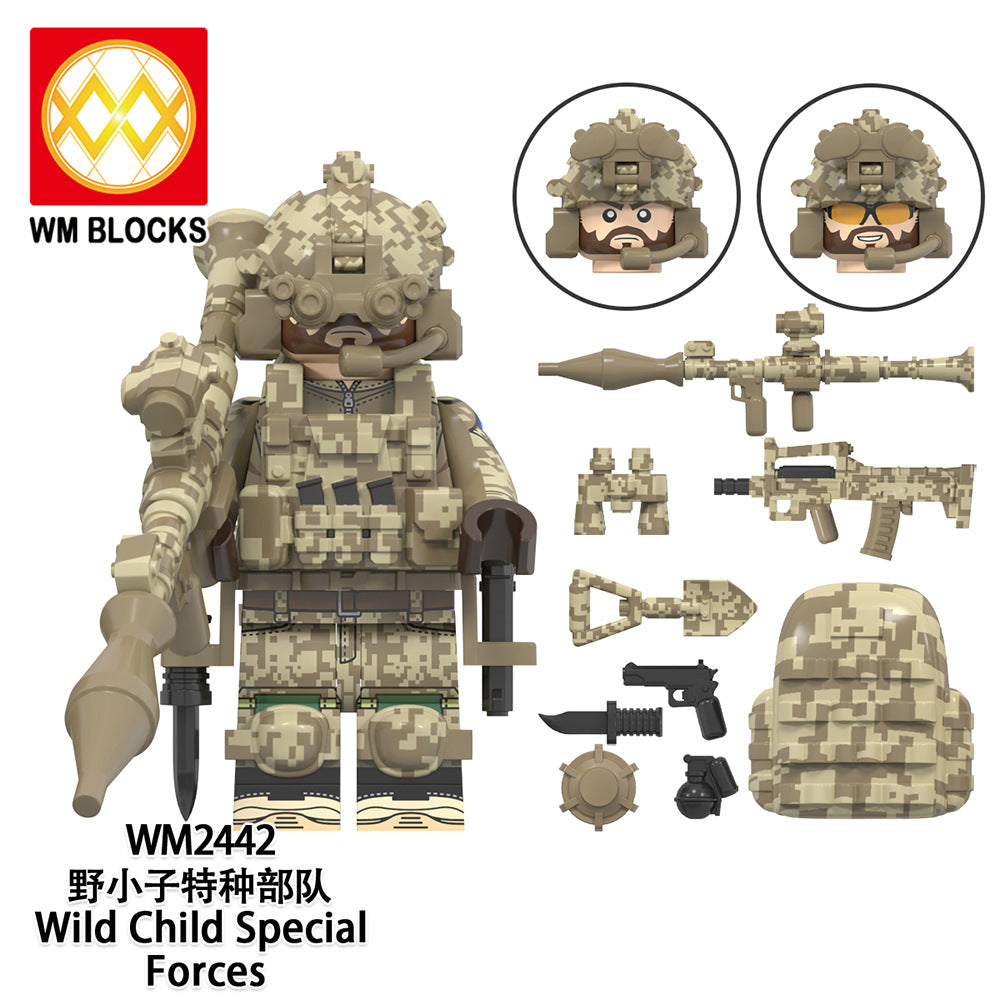 Hot Sale WM6147 Mini Plastic Brick Construction Toys DIY Block Set Leading Brands Special Forces Building Creative Figures