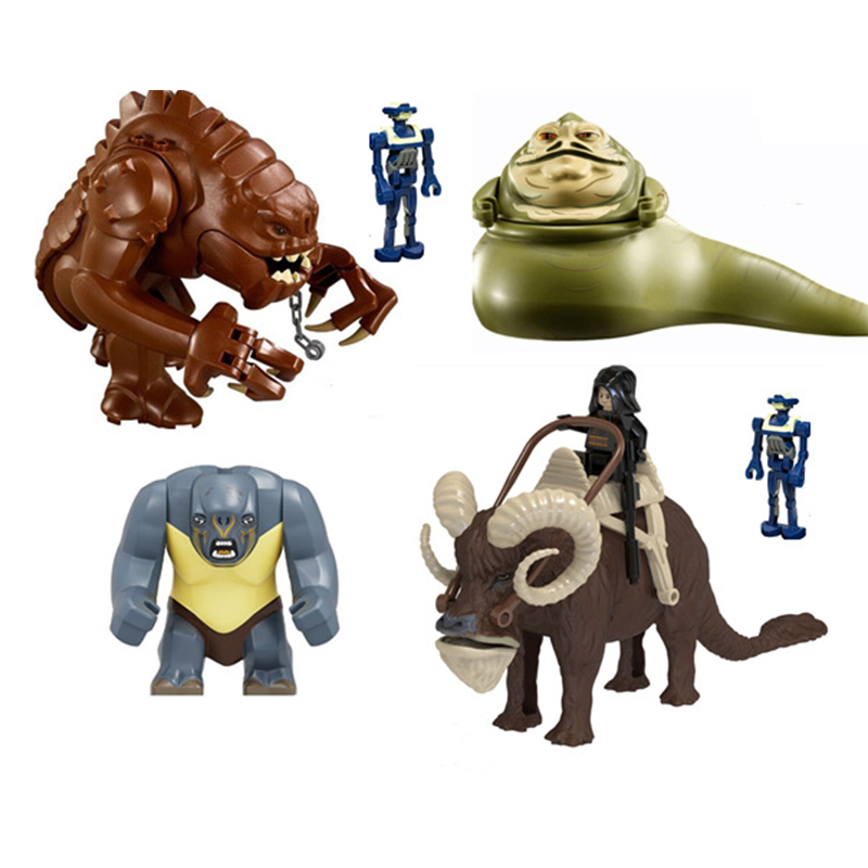 Hot Space Star Wars Bantha Jabba Dongdong Beast Blurrg Rancor Dewback Bloques grandes Plástico Ensamblar Recolectar Bloques de construcción Juguetes para niños 