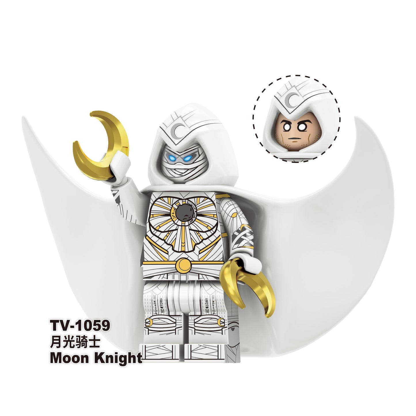 TV6208 Super Heroes Moon-Knight Wanda Doctor Magneto Shang-Chi Mini Toys Character DIY Building Block Sets Kids Toys Juguetesst