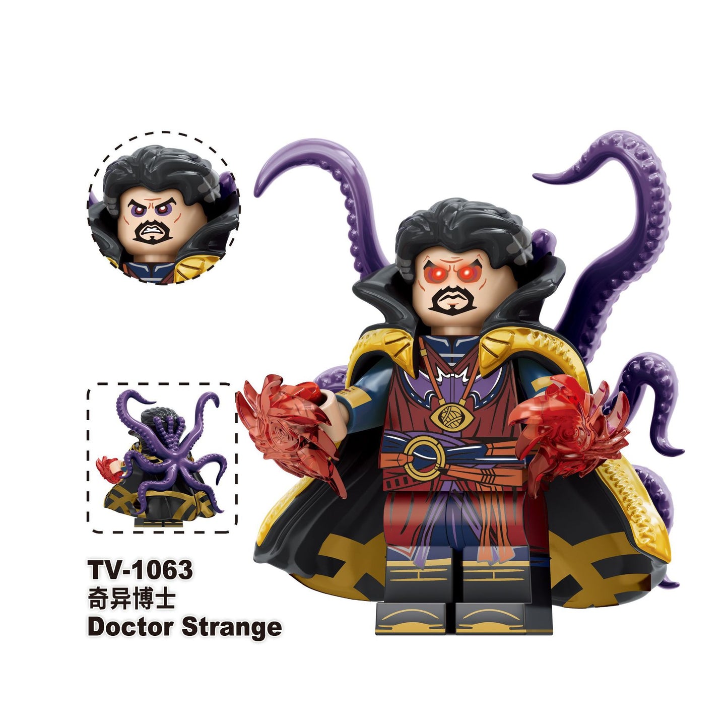 TV6208 Super Heroes Moon-Knight Wanda Doctor Magneto Shang-Chi Mini Toys Character DIY Building Block Sets Kids Toys Juguetesst