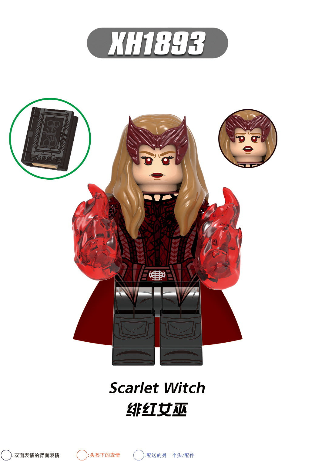 X0335 1887-1894 LEGO Super Heroes Doctor Strange Figure Scarlet Witch Mini Action Building Block Action Figure Children Toy Gift