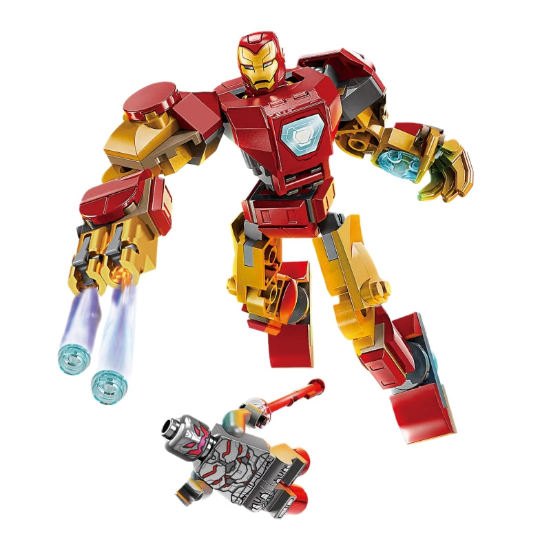 KSZ040-KSZ042 Building Blocks Model Figures Compatible Spiderman Iron Man Venom Captain Hawk Deadpool Technic Armor City Gift Toys