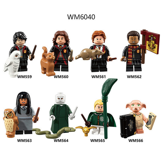 WM6040 the Chamber of Secrets Hermione Ron Weasley Lord Voldemort Draco Malfoy Dobby Collect Education Building Blocks Kids Toys