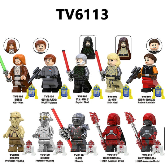 TV6113 Star War Anime Obi-Wa Wulf HK87-Assassin Droid Children DIY LEGO Building Block Sets Educational Kids Toys