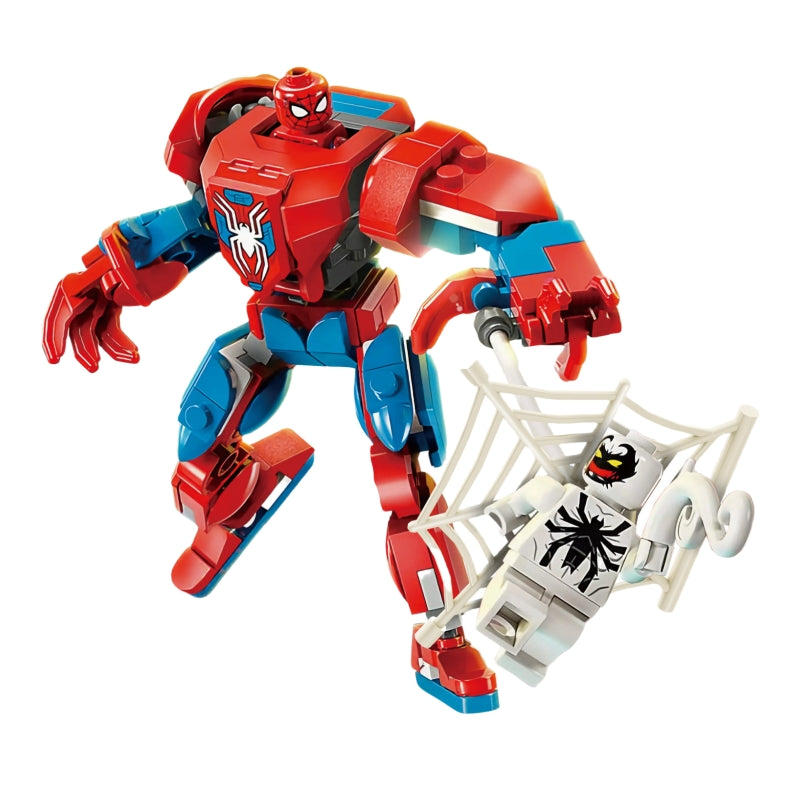 KSZ040-KSZ042 Building Blocks Model Figures Compatible Spiderman Iron Man Venom Captain Hawk Deadpool Technic Armor City Gift Toys