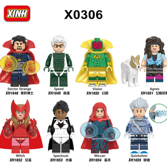 X0306 Marvel Superheroes Custom Educational Max Eisenhardt Building Bricks Figures Small Plastic DIY Model Toy