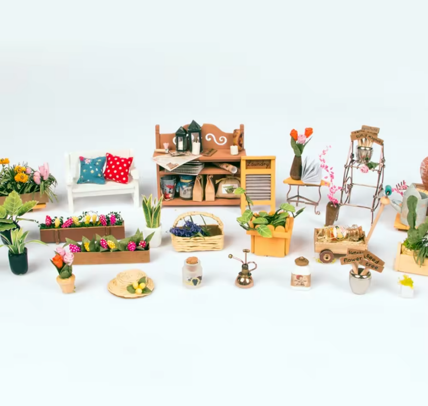 Kit de muebles en miniatura de madera para casa de muñecas de bricolaje Robotime para Dropshipping 