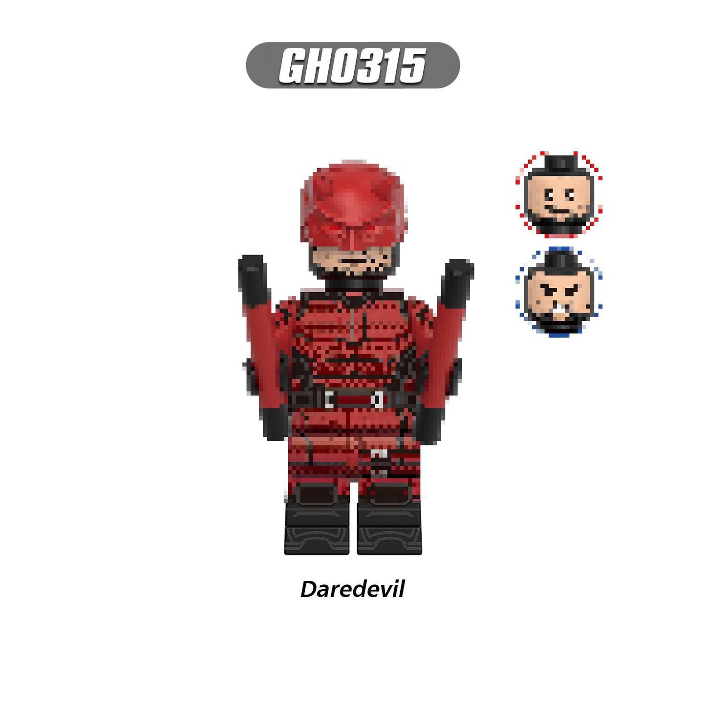 G0142 Daredevil Super Heroes Character Punisher Muse Kingpin Bullseye ABS Plastic Assembly Building Block Figures Kids Toys Gift