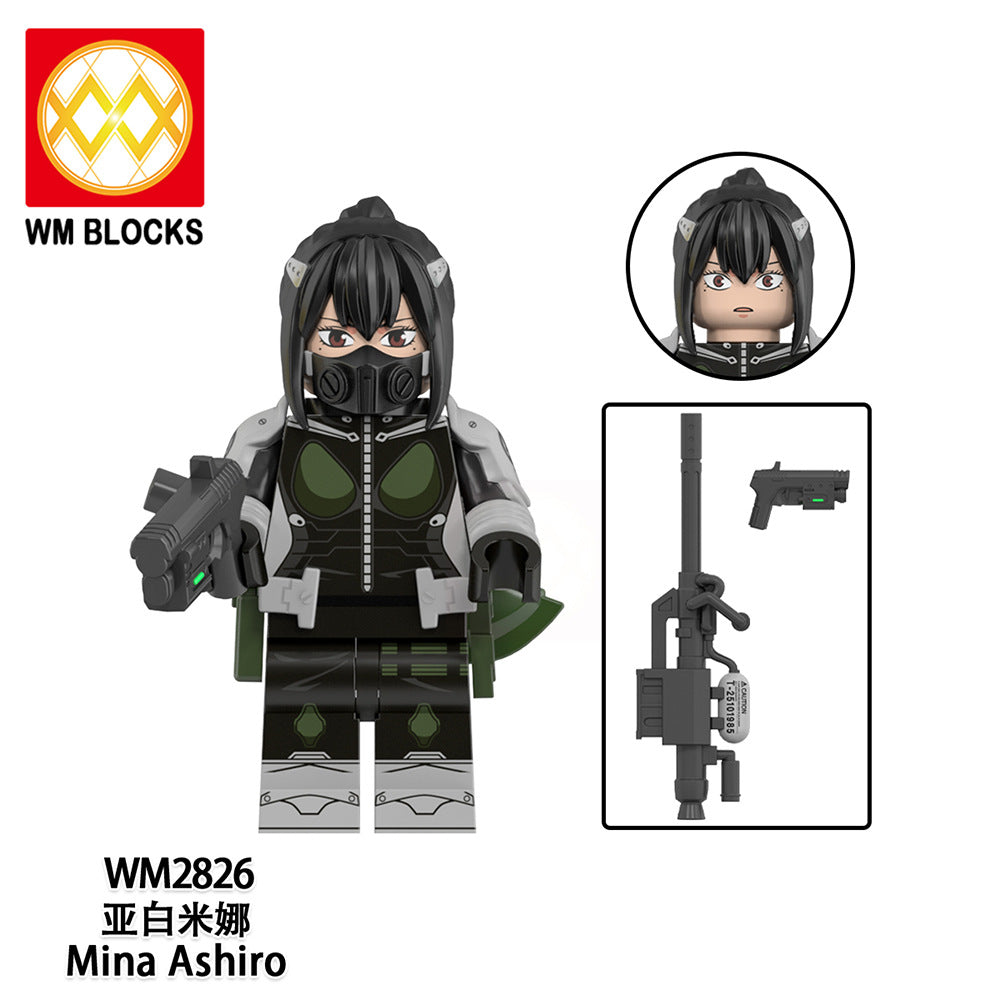 WM2834 WM6197 LEGO Kaiju No.8 Japanese Anime Jump Comic Bricks Educational Collect Mini Plastic Building Blocks for Kids Gift Toys Juguetes