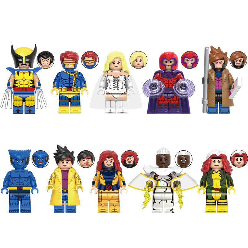 G0162 G0166 G0167 G0170 Super Heros X Movie lego Building Blocks Mini Action Assembly Figs Bricks Collection Model Kid Toy Gift Juguete