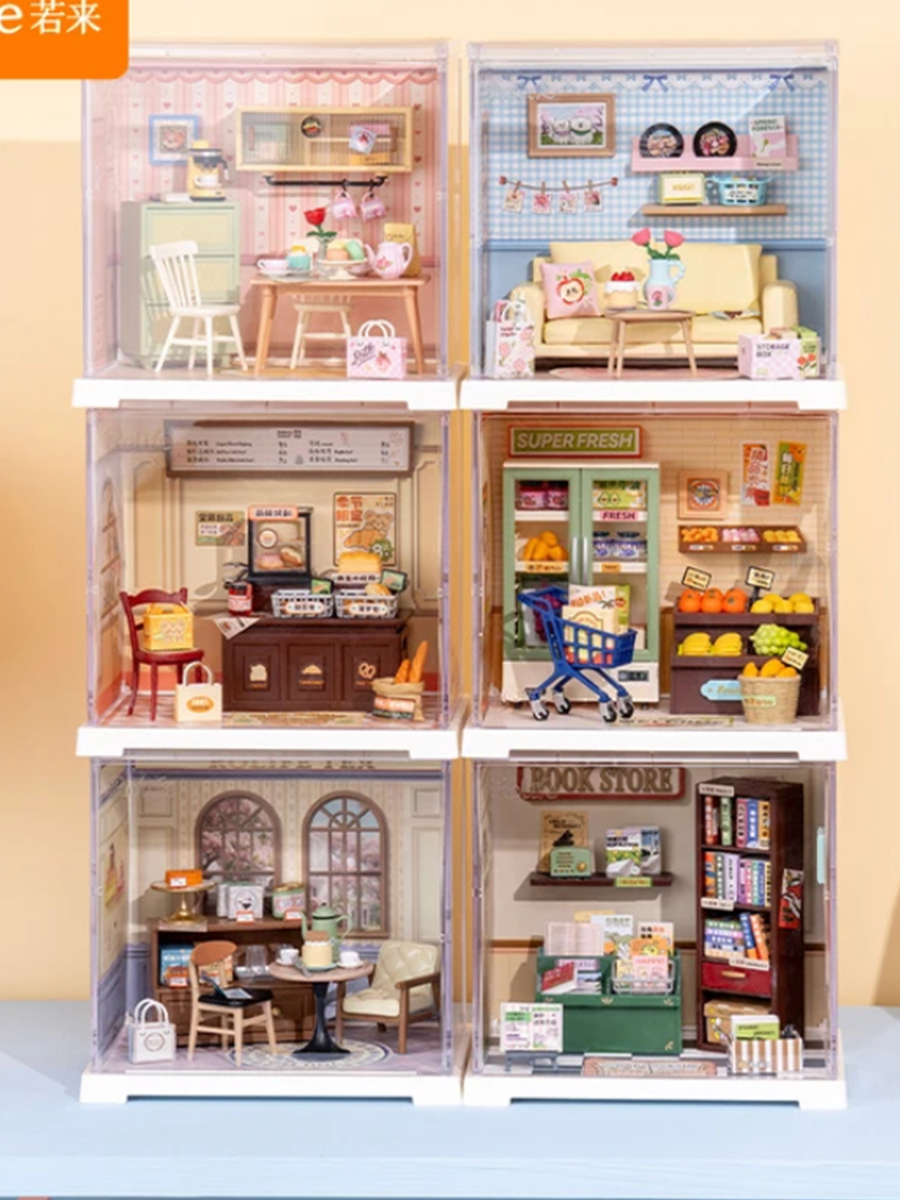 ROBOTIME Rolife Mini Super Creator Series  DIY Miniature House Kit Lovely Home Decor Perfect Christmas Gift for Girl Women