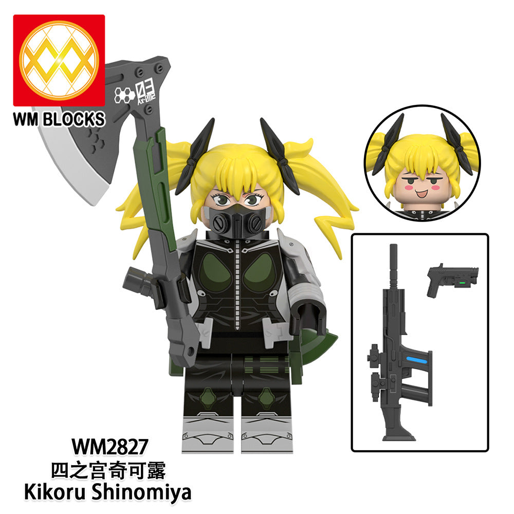 WM2834 WM6197 LEGO Kaiju No.8 Japanese Anime Jump Comic Bricks Educational Collect Mini Plastic Building Blocks for Kids Gift Toys Juguetes