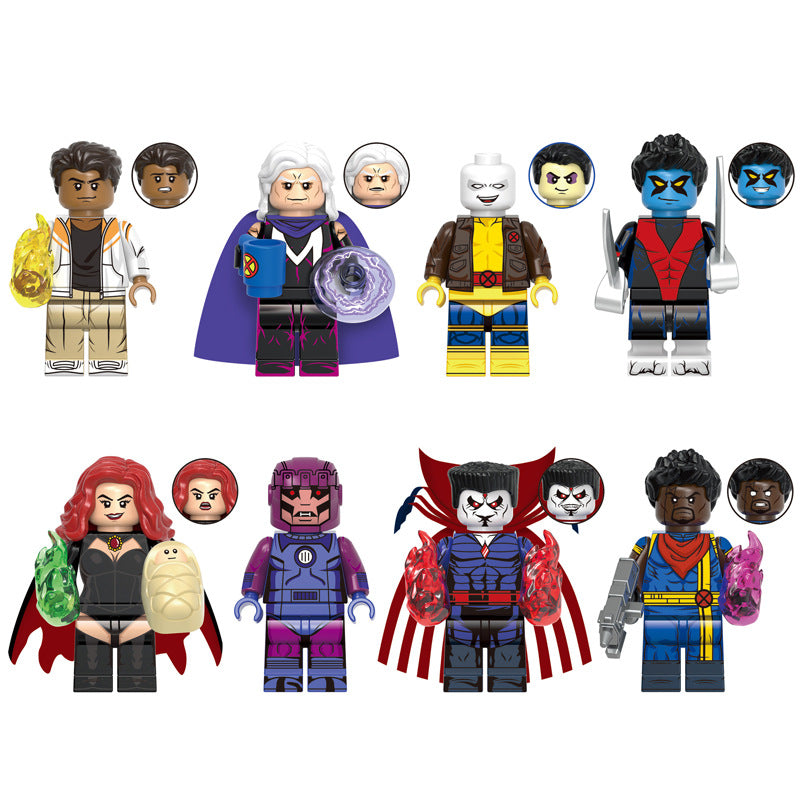 G0162 G0166 G0167 G0170 Super Heros X Movie lego Building Blocks Mini Action Assembly Figs Bricks Collection Model Kid Toy Gift Juguete