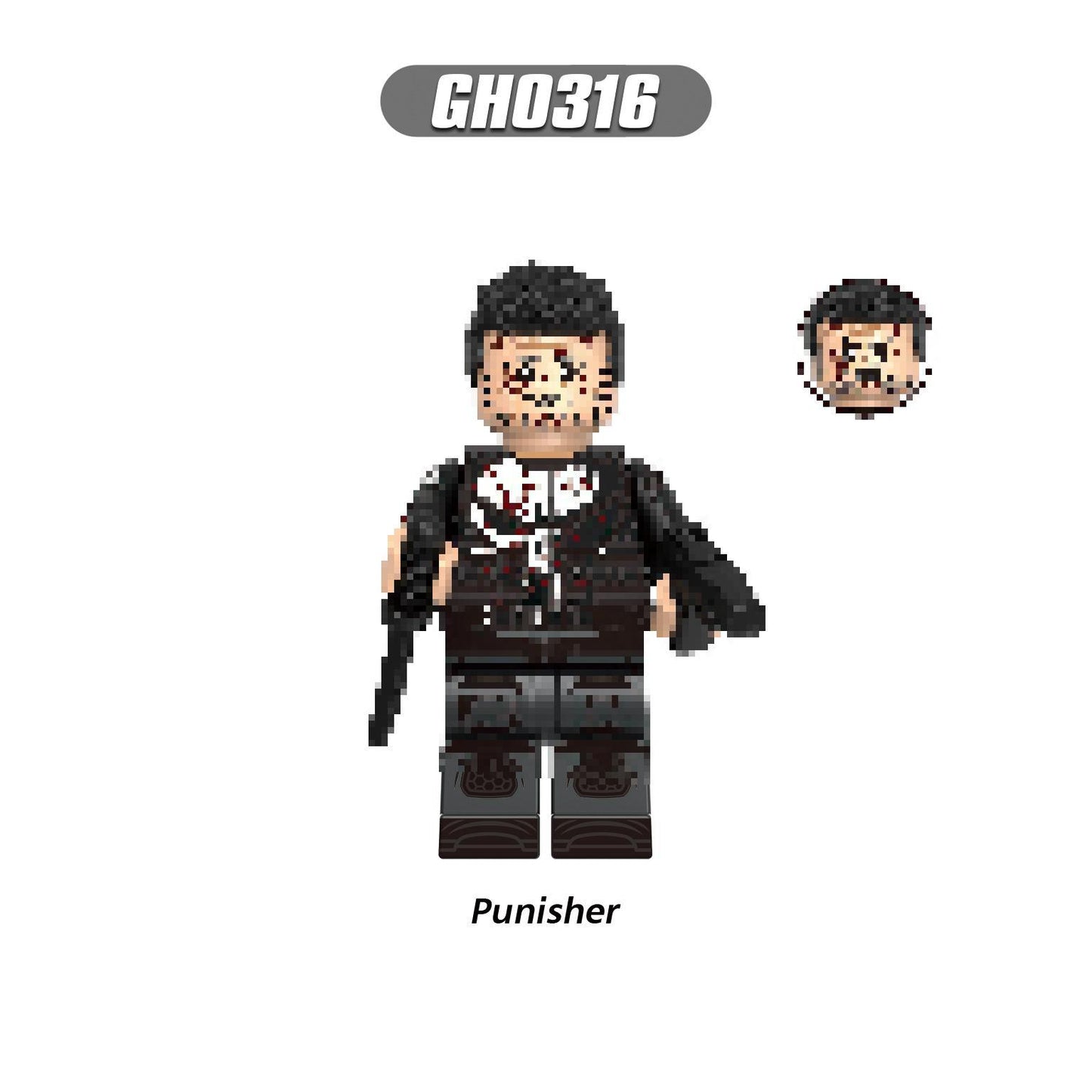 G0142 Daredevil Super Heroes Character Punisher Muse Kingpin Bullseye ABS Plastic Assembly Building Block Figures Kids Toys Gift