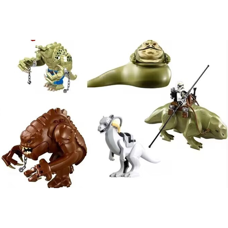 Hot Space Star Wars Bantha Jabba Dongdong Beast Blurrg Rancor Dewback Bloques grandes Plástico Ensamblar Recolectar Bloques de construcción Juguetes para niños 