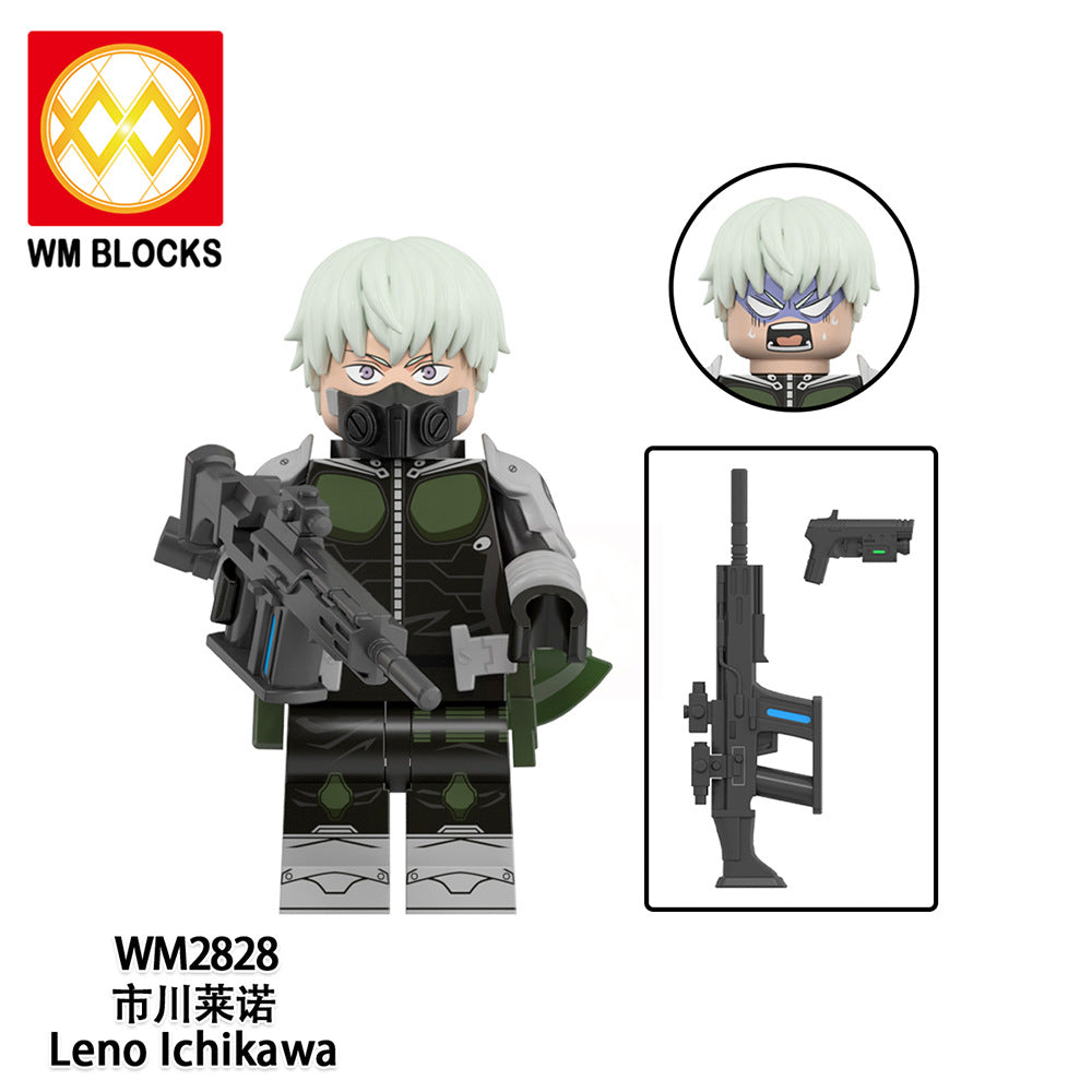 WM2834 WM6197 LEGO Kaiju No.8 Japanese Anime Jump Comic Bricks Educational Collect Mini Plastic Building Blocks for Kids Gift Toys Juguetes