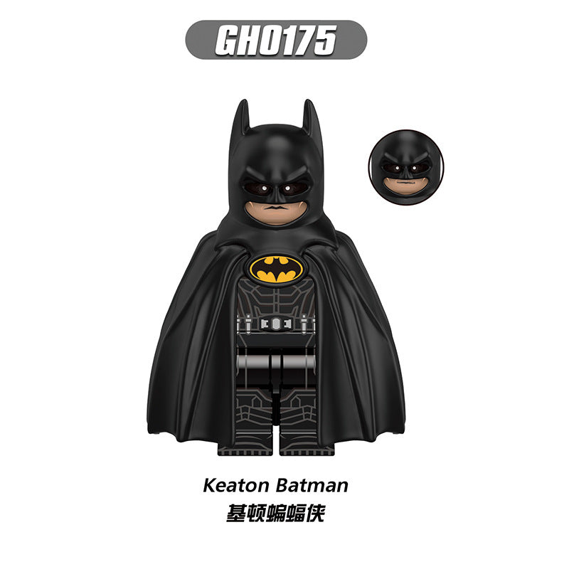 G0123 Hot Toys Super Heroes Movie Bruce Wayne General Zod the Flash Mini Assemble Building Block Figure Plastic Toy for Kids