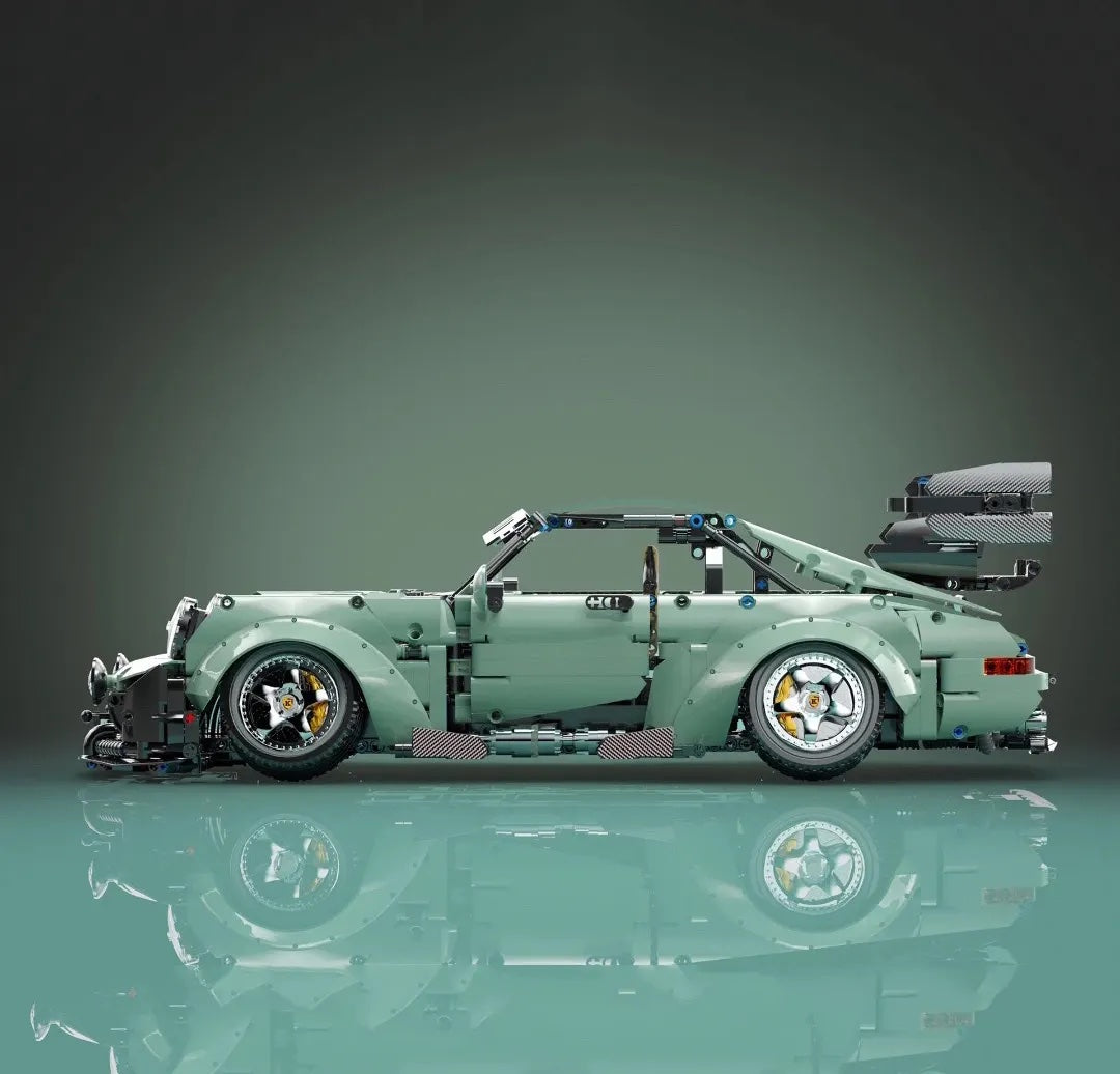 Hot Classic Emerald green Poorsche 2435 pcs blocks Compatible with Technic Racing Car Building Blocks toys