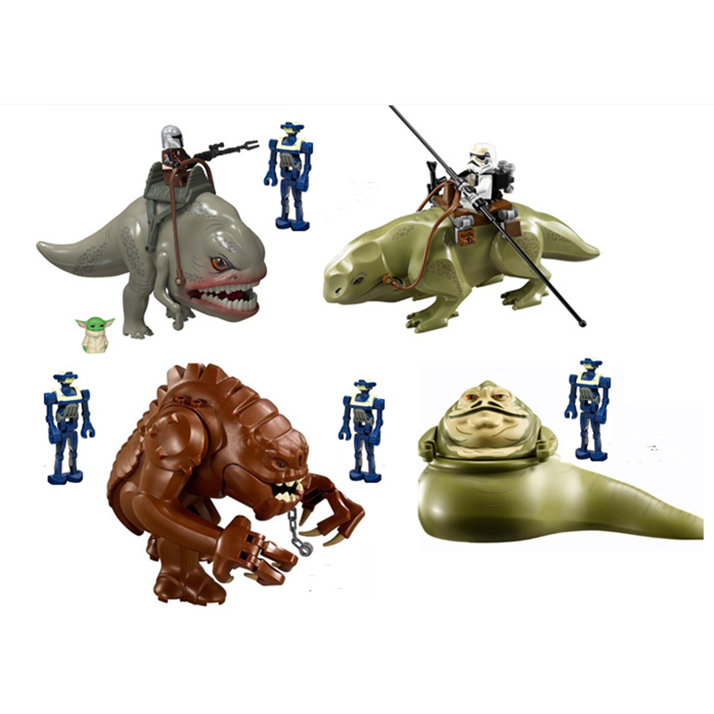 Hot Space Star Wars Bantha Jabba Dongdong Beast Blurrg Rancor Dewback Bloques grandes Plástico Ensamblar Recolectar Bloques de construcción Juguetes para niños 