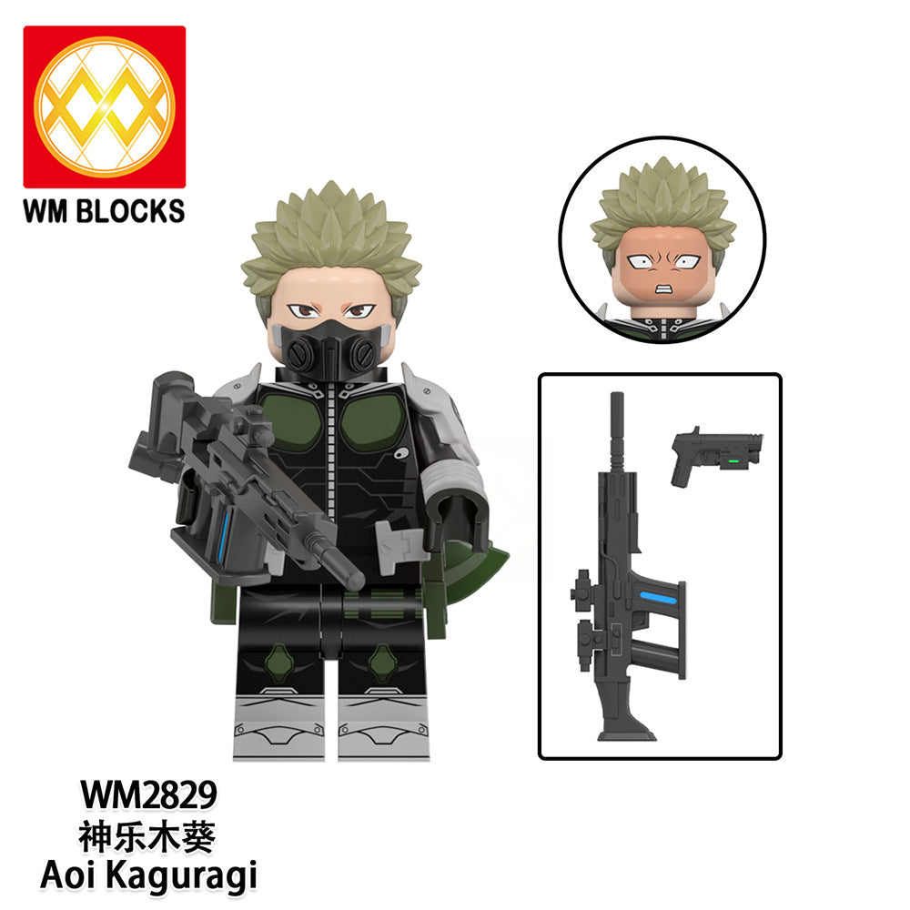 WM2834 WM6197 LEGO Kaiju No.8 Japanese Anime Jump Comic Bricks Educational Collect Mini Plastic Building Blocks for Kids Gift Toys Juguetes