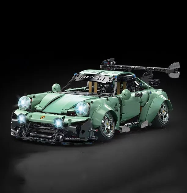 Hot Classic Emerald green Poorsche 2435 pcs blocks Compatible with Technic Racing Car Building Blocks toys