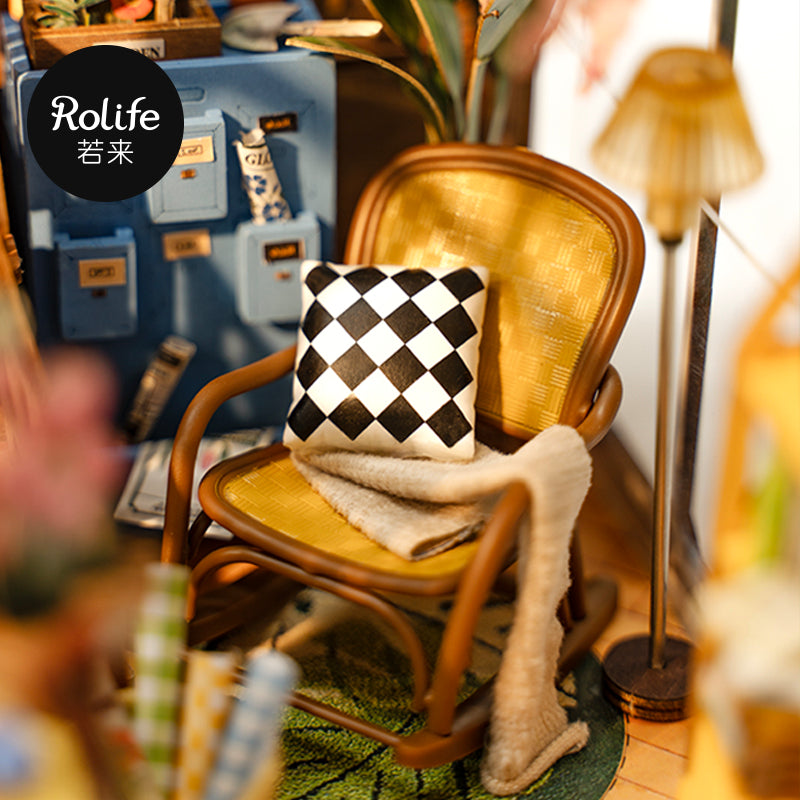 Juguetes para ensamblar Robotime Rolife TGB06 Sujetalibros para casa de jardín Rompecabezas de madera en 3D Casa en miniatura para hacer uno mismo Rincones para libros