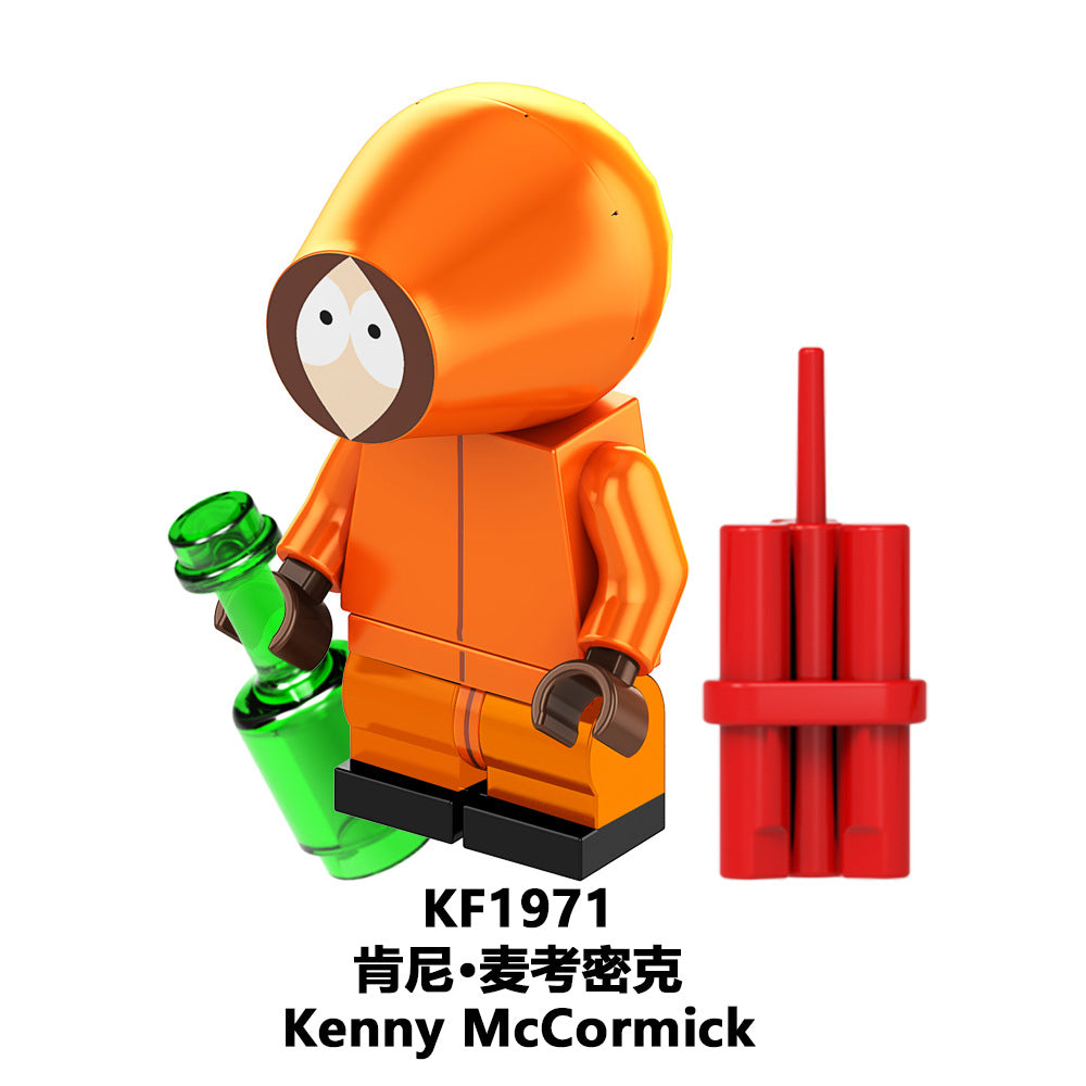 KF6192 Hot Game and Movie Series South Park Character Mini Assembly Figures Building Block Educational Children Toys