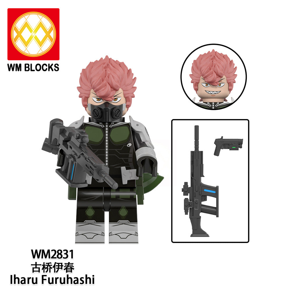 WM2834 WM6197 LEGO Kaiju No.8 Japanese Anime Jump Comic Bricks Educational Collect Mini Plastic Building Blocks for Kids Gift Toys Juguetes