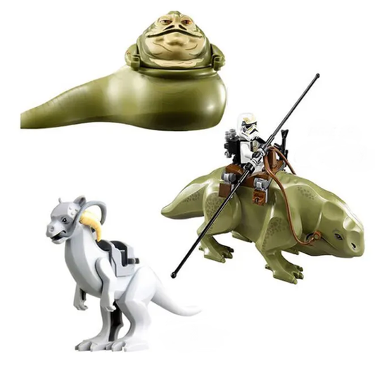 PG634 Hot SW Star Movie Character Big Rancor Jabba Dewback Boba Fett Darth Vader Wars Figura de bloque de construcción Ladrillos de juguete de plástico 