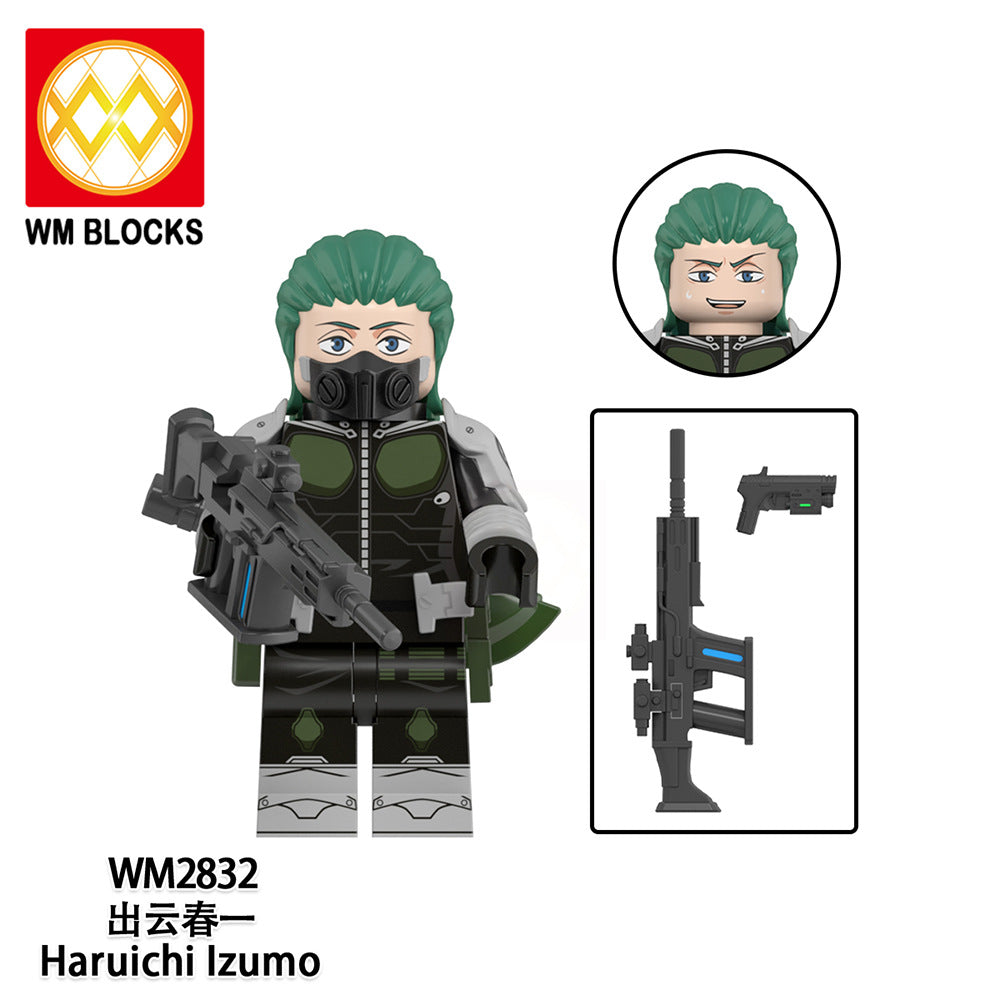 WM2834 WM6197 LEGO Kaiju No.8 Japanese Anime Jump Comic Bricks Educational Collect Mini Plastic Building Blocks for Kids Gift Toys Juguetes