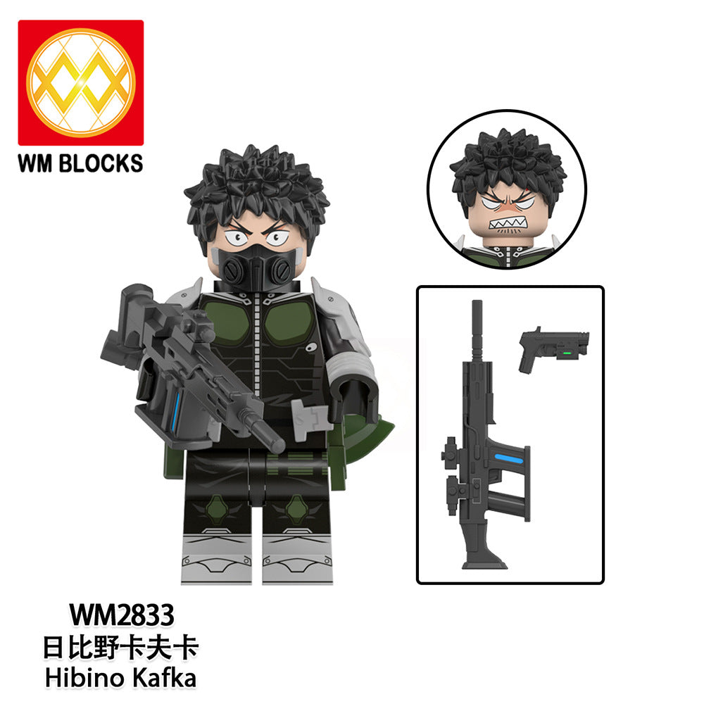 WM2834 WM6197 LEGO Kaiju No.8 Japanese Anime Jump Comic Bricks Educational Collect Mini Plastic Building Blocks for Kids Gift Toys Juguetes