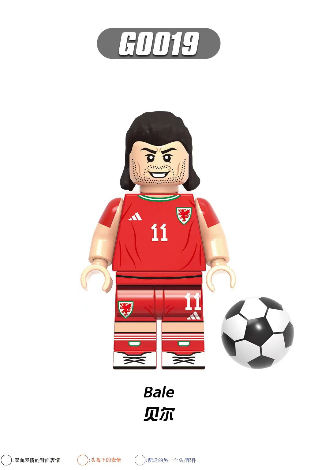 G0103 G0104 Famous Football Player Ronaldo Benzema Bale Messi Neymar Kroos Building Blocks Sets Mini Kids Toys Collection Gifts