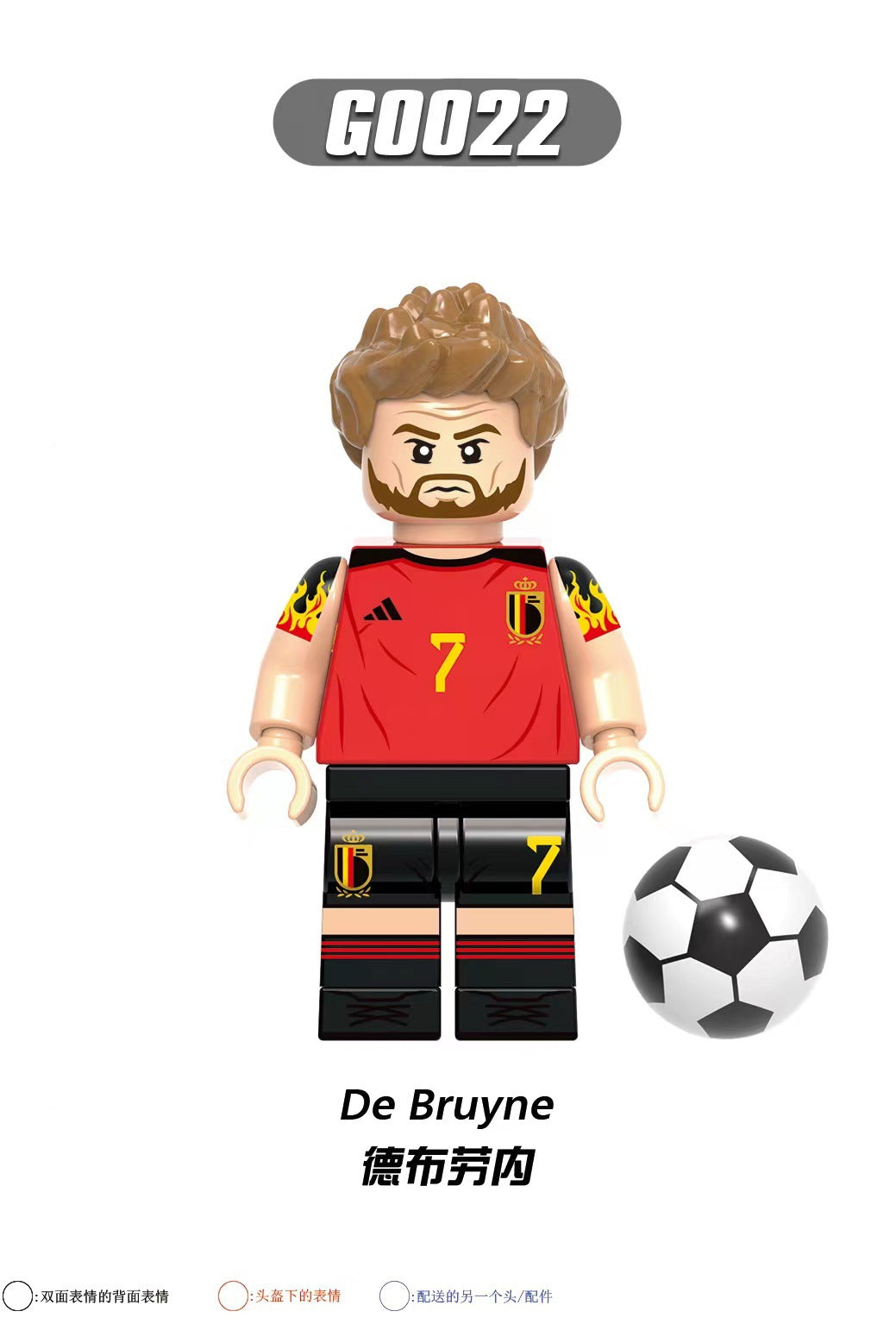 G0103 G0104 Famous Football Player Ronaldo Benzema Bale Messi Neymar Kroos Building Blocks Sets Mini Kids Toys Collection Gifts