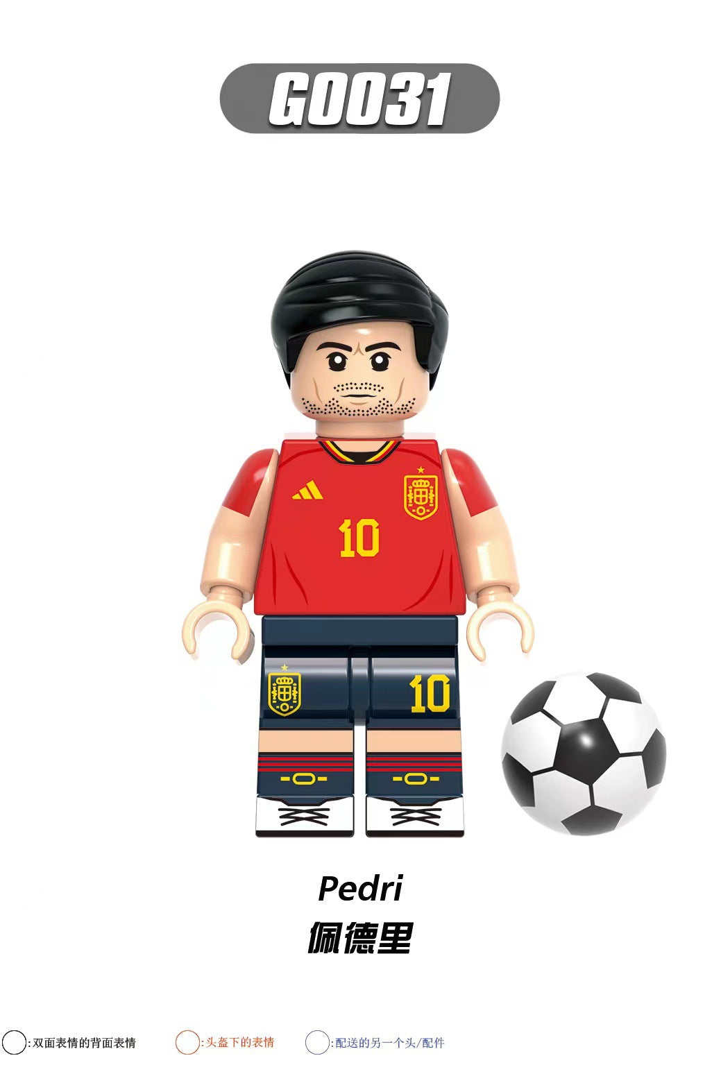 G0103 G0104 Famous Football Player Ronaldo Benzema Bale Messi Neymar Kroos Building Blocks Sets Mini Kids Toys Collection Gifts