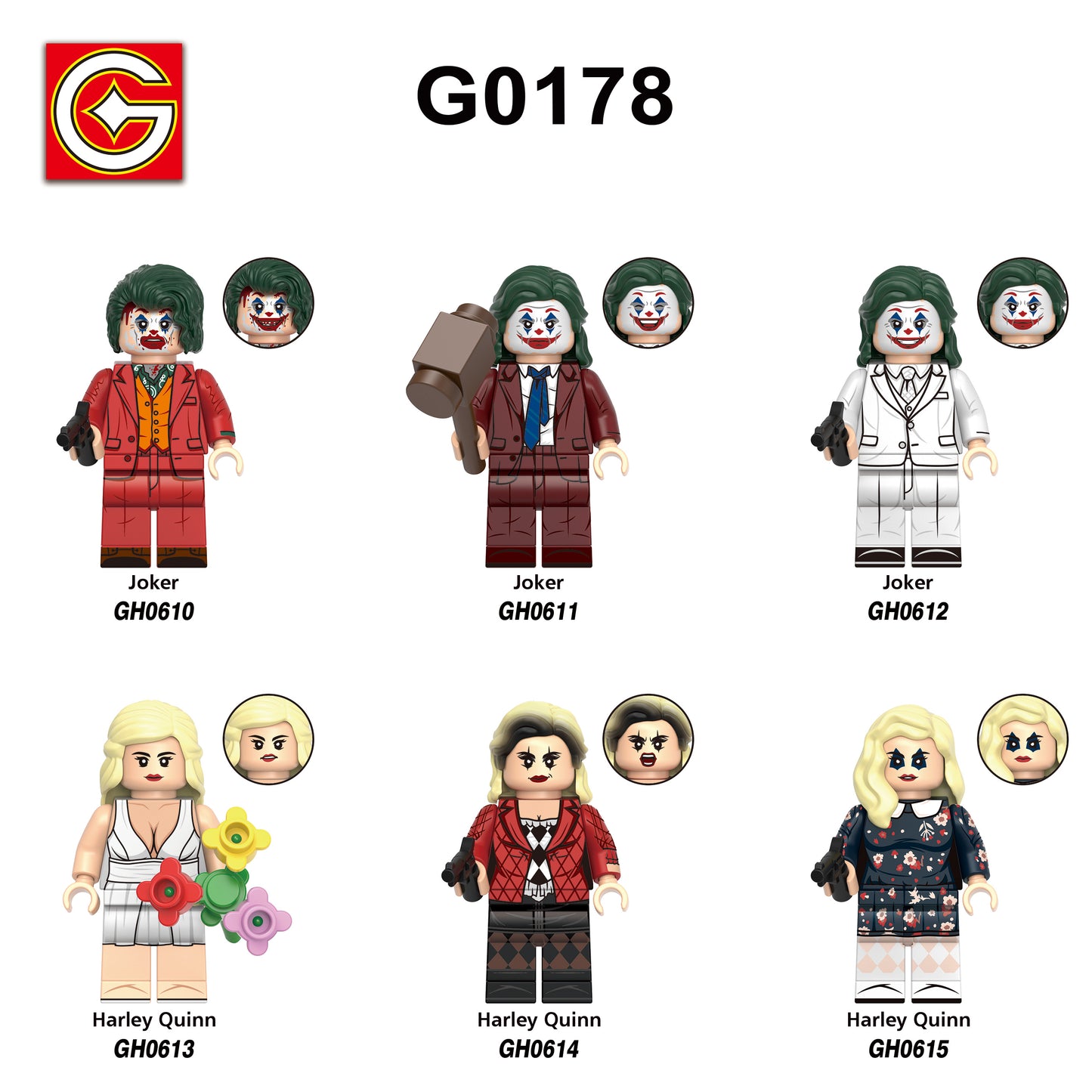 G0178 LEGO Super Heroes Movie Series Harley Character Mini Action Figures ABS Plastic Build Block Educational Collection Toys