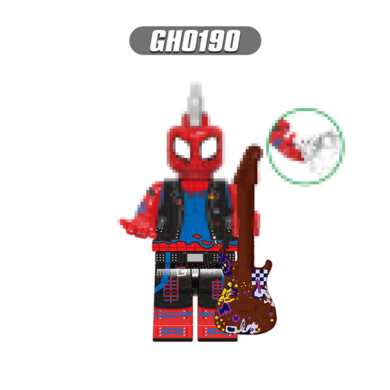 G0124 Super Heroes Miles Morales Spider Punk Gwen Stacy Peter Parker Mini Action Figure Kids Assemble Building Block Figure Toy