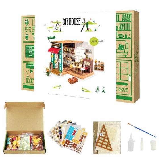 Kit de muebles en miniatura de madera para casa de muñecas de bricolaje Robotime para Dropshipping 