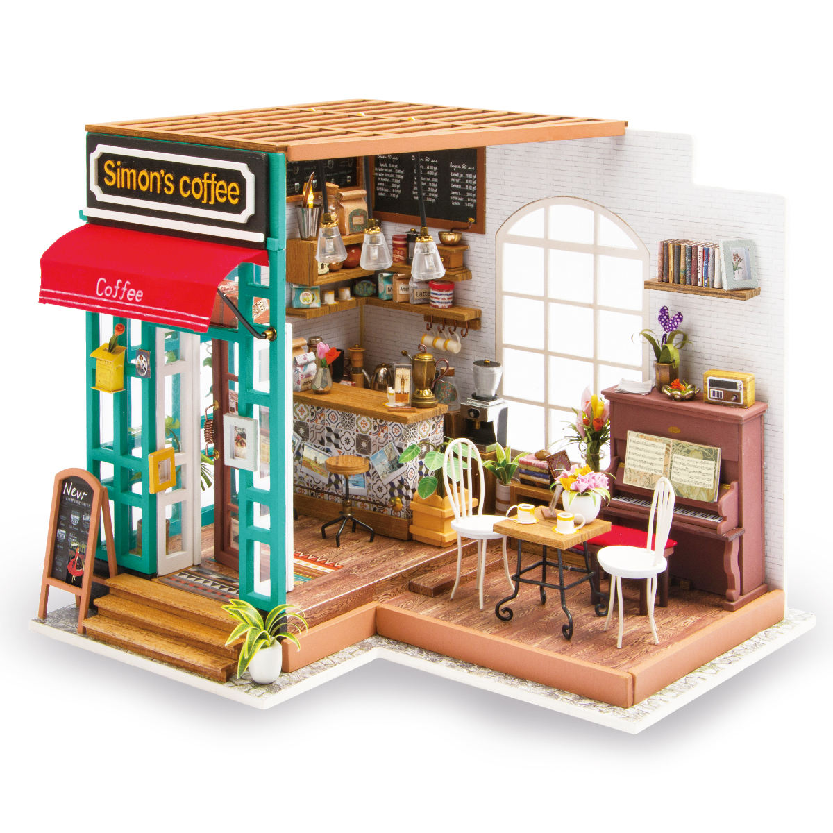 Kit de muebles en miniatura de madera para casa de muñecas de bricolaje Robotime para Dropshipping 