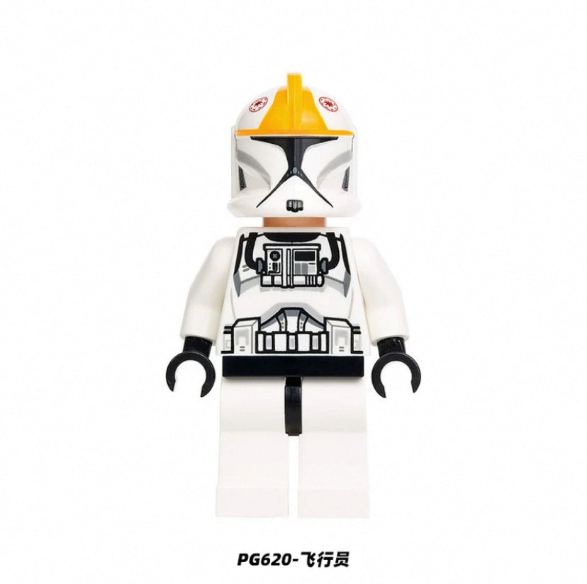 AX1078 Plastic LEGO Mini Juguete Space Wars Minifigs Stormtrooper Clone V 501st Clone Trooper Minifigs Building Block Kids Toy