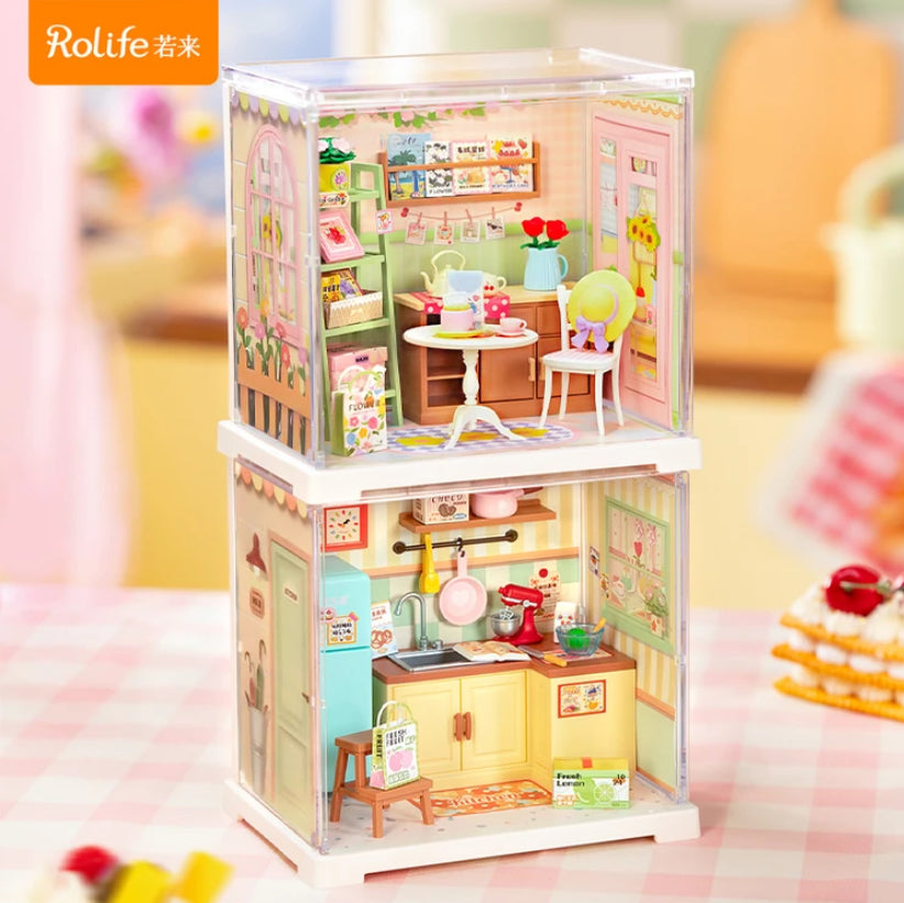 ROBOTIME Rolife Mini Super Creator Series  DIY Miniature House Kit Lovely Home Decor Perfect Christmas Gift for Girl Women