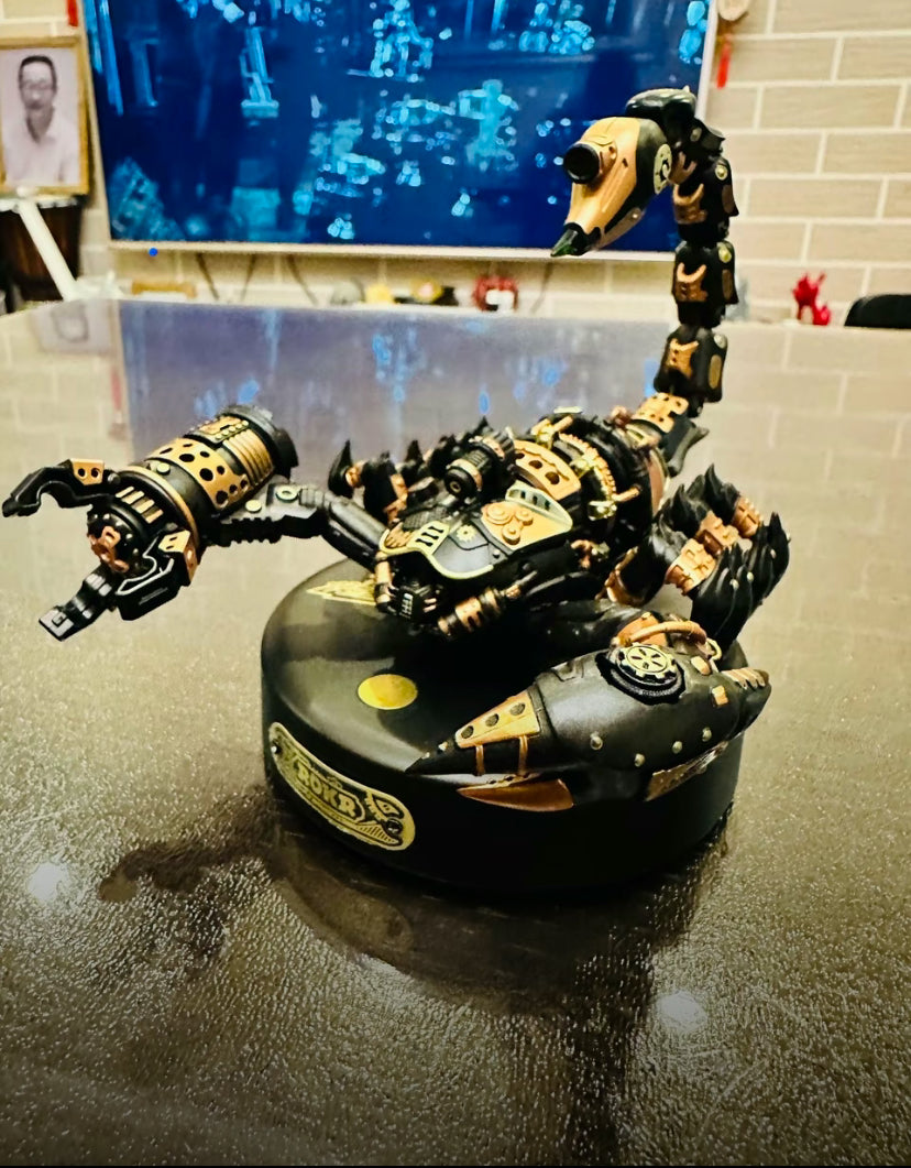 Kit de modelo mecánico de plástico Robotime MI04, modelo de escorpión emperador, 123 piezas, rompecabezas 3D, regalo para hombres, adolescentes, ingenieros y aficionados