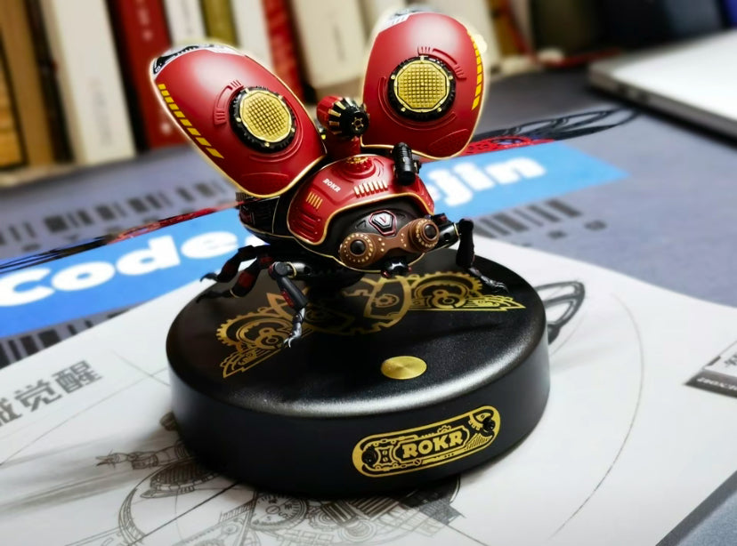 Bloques de construcción de animales Robotime Rokr MI02 Steampunk Scout Beetle, modelo de juguete, rompecabezas de plástico 3D para Dropshipping