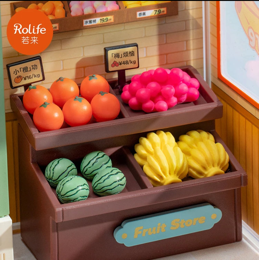 Juego de regalo de juguetes ensamblados Rolife de Robotime DWS01-04, mini rompecabezas de plástico 3D, casa en miniatura para armar