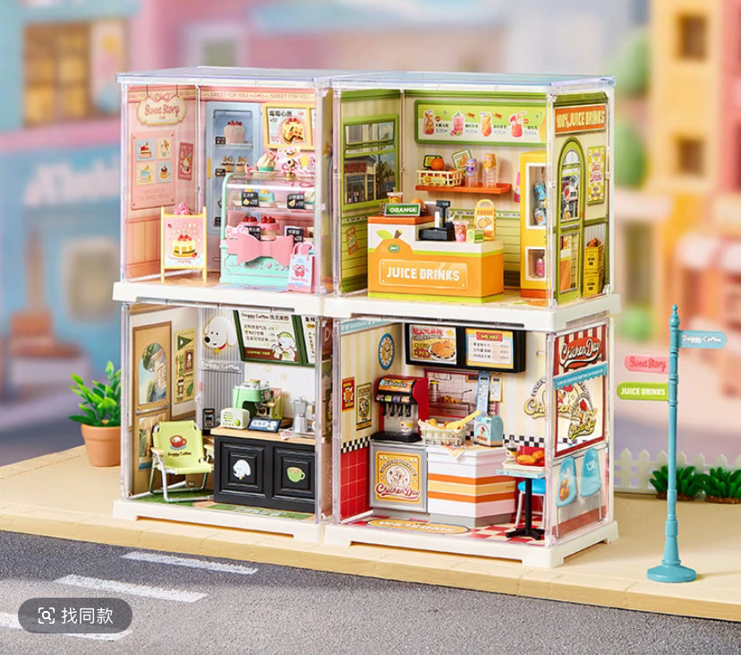 ROBOTIME Rolife Mini Super Creator Series  DIY Miniature House Kit Lovely Home Decor Perfect Christmas Gift for Girl Women