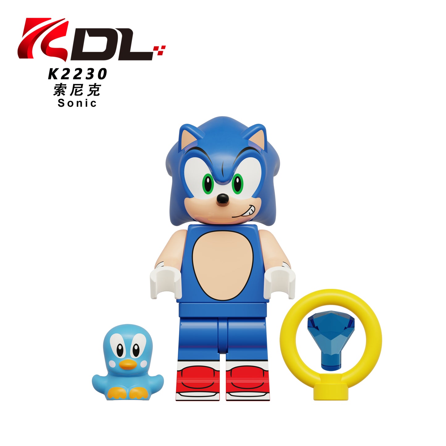 KDL835 New Carton Anime Sonic Series Character Dr.Eggman Miles Prower Shadow Mini Action Figs Building Block Assembly Kids Toys