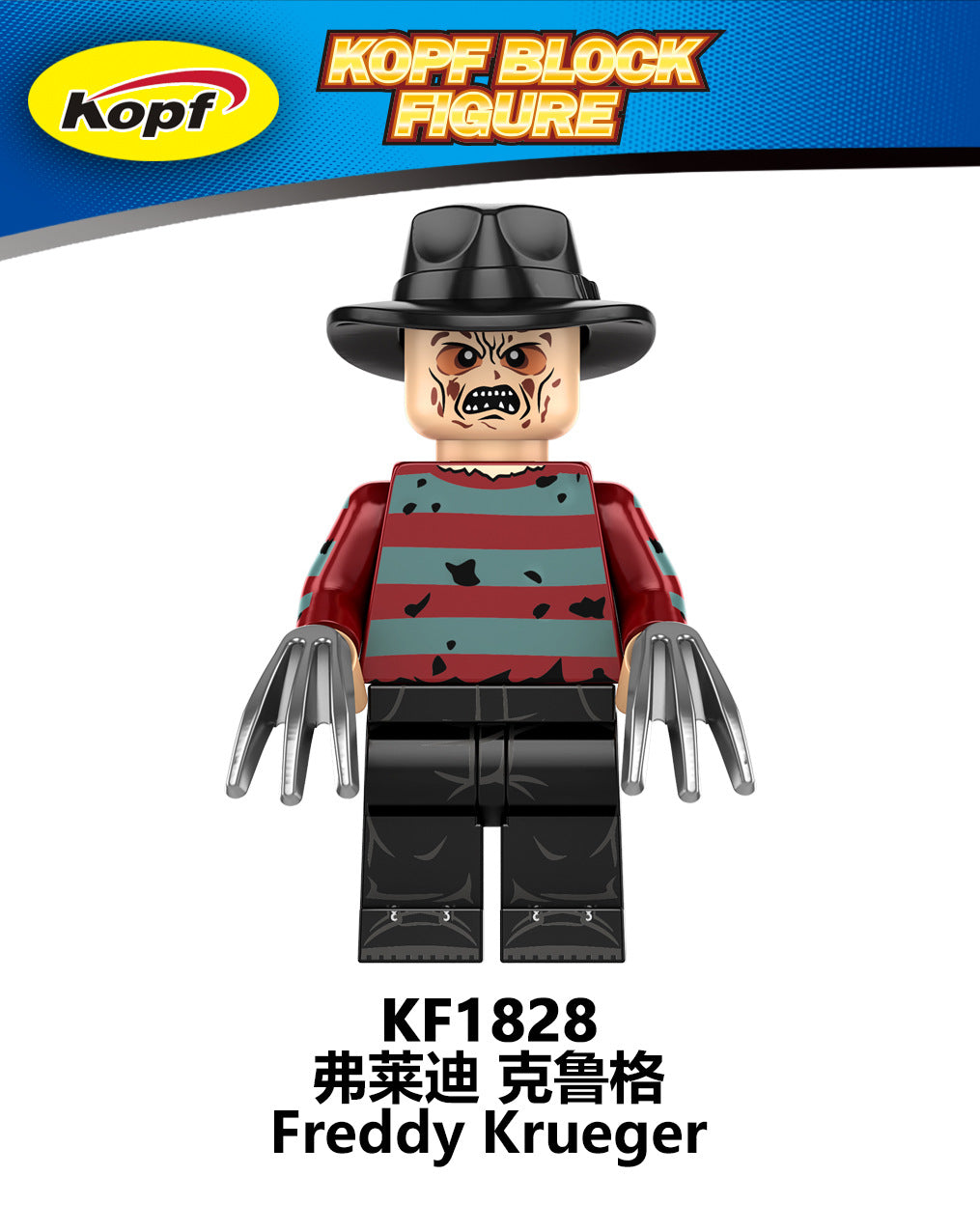 KF6173  KF6175 KF6176  Hot LEGO Halloween Horror Movie Freddy Beetlejuice Jason Jack Killer Sally Elvira Head Collect Building Blocks Kids Mini Toys