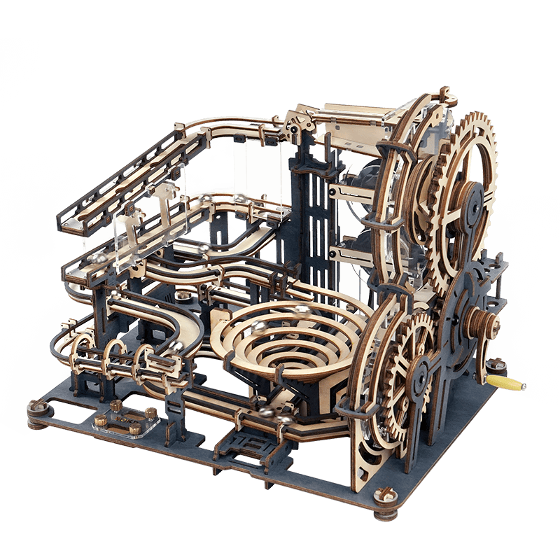Puzzle mécanique assemblé Robotime Rokr LGA01 en marbre Night City Puzzle 3D en bois à monter soi-même